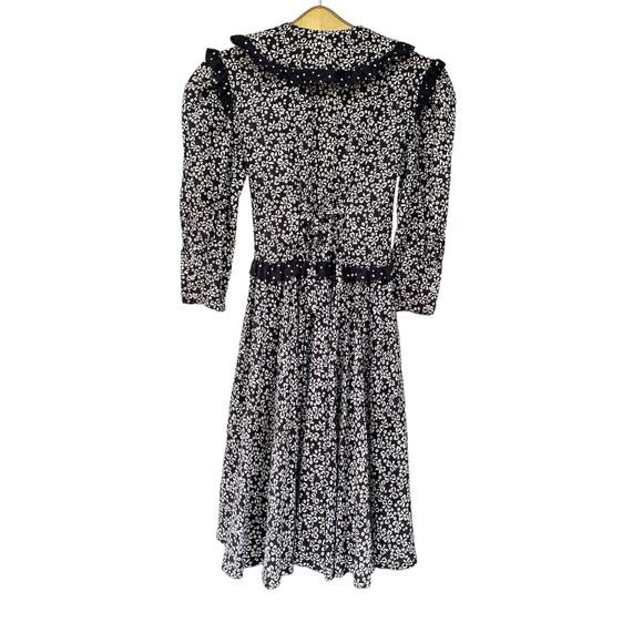 Vintage Bernadette's Biscotti Dress Young Girls Black White and Red 8 - Picture 4 of 7